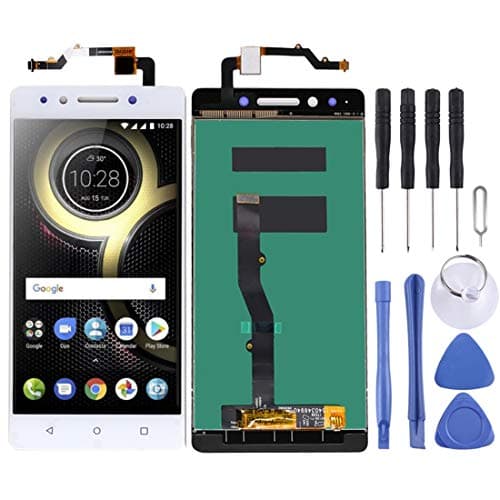 HHUPPIGNFXX Replacement LCD Screen LCD Screen and Digitizer Full Assembly for Lenovo K8 Note XT1902-3 (Black) Repair Spare Parts (Color : White)