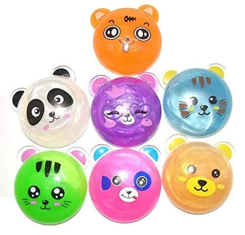 Getsy Soft Rubber Slime (Small Panda- Pack of 6)