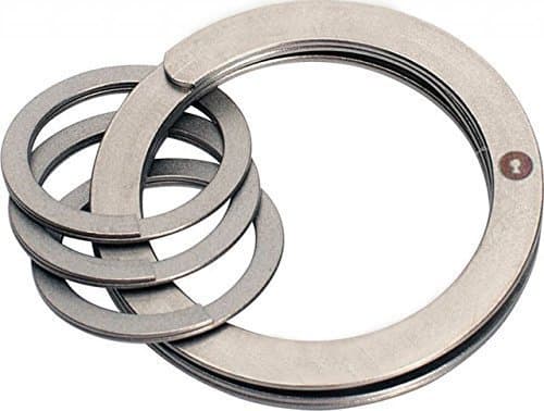 Key Chains & Key Rings,Easy-Open Key Ring System with 3 Mini Rings 1-1/8-In. Diam. Lightweight and Easy to Use(Pack of 2)
