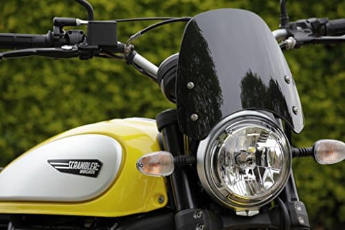 Dart Classic Flyscreen (Black) Motorcycle Windshield Compatible with BMW RnineT (2017+, Scrambler, Pure)