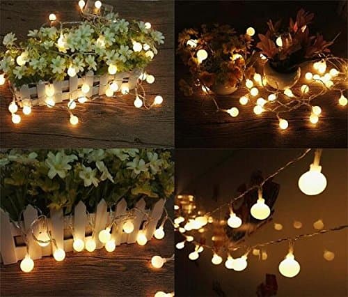 Neretva Globe String Light,33ft 80 LED Waterproof Ball Lights,Dailyart LED Starry Light Fairy Light for Garden,Wedding,Xmas Party,Patio Garden, Party, Xmas Tree, Wedding Decoration