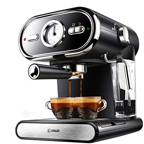 20BAR Coffee Maker Machine, Espresso Cups Semiautomatic Household Visualization Milk Foam Double Temperature Control Coffee Maker Bean Grinder And Milk