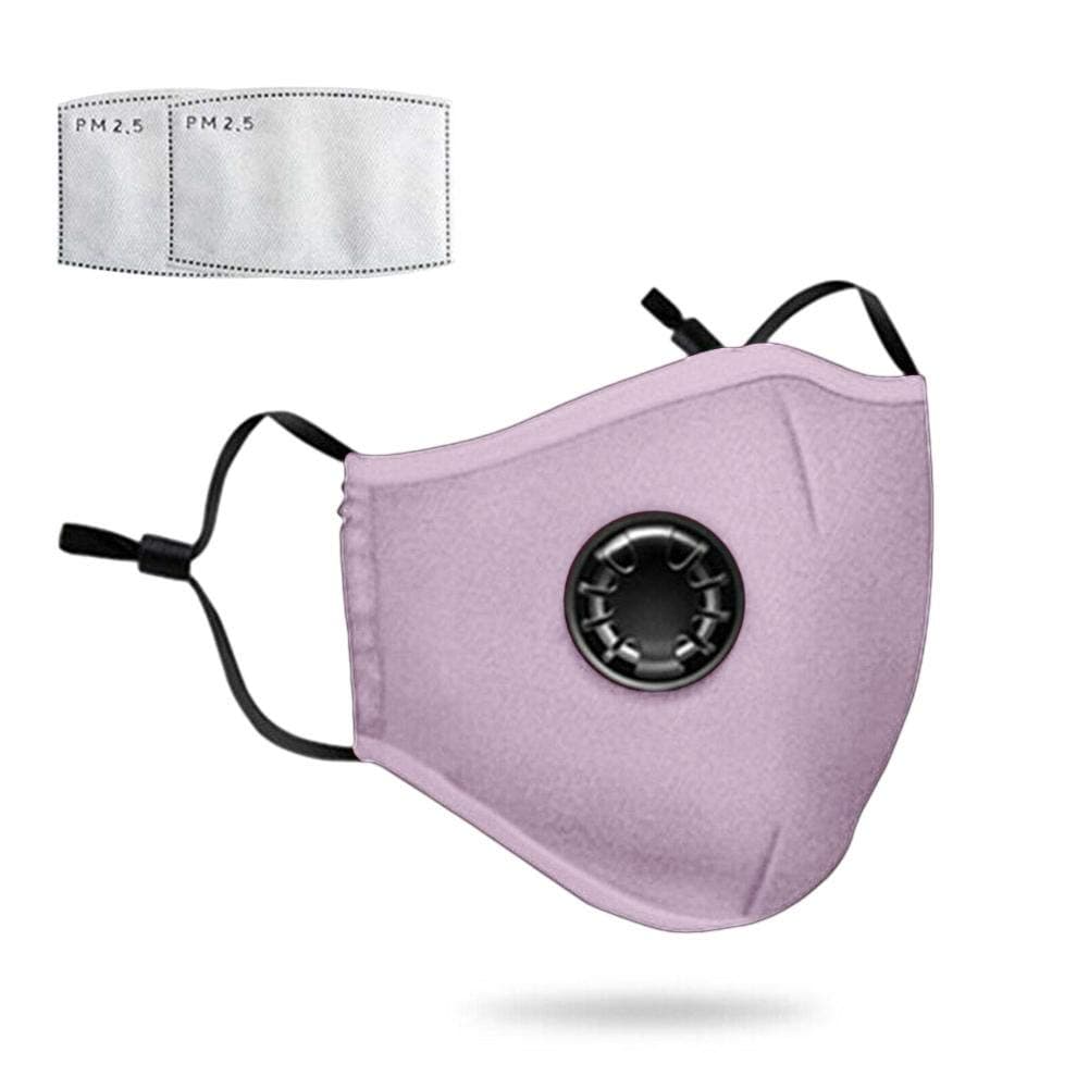 Face mask, Anti PM2.5 Activated Carbon mask Filter face Masks with Breathing Valve for Cycling, Filtered Anti-Pollution Facemask