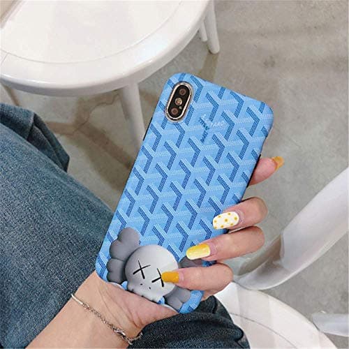 for iPhone X Case, for iPhone Xs Case,Designer Anti-Fall KAWS Sesame Street Cartoon Soft Shell Anti-Scratch Protective Case