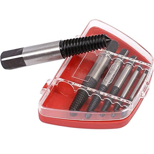 EDDOFIT Screw Extractor Set Damaged Screw Remover Bolt Stripped Broken Stuck Screws Extractor Remove Tool for Wood Screws Nail Screw Hard Tapping Screws 6Pcs/set