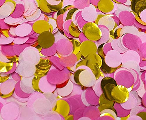 5000 pcs Confetti Tissue Paper 1 inch Circle Table Confetti for Balloon Wedding or Birthday Party