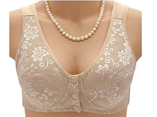 Smallwin Womens Breathable Stretch Full-Coverage Front Closure Bras