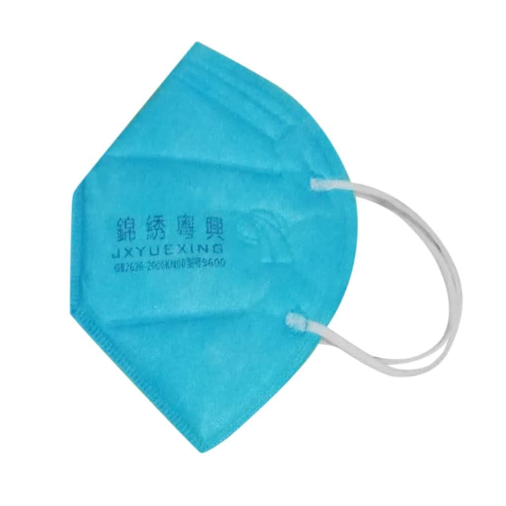 6 Layer Protective Mask 10pcs Anti Pollution Mask Breathable Dust Filter with Earloop Breathable Comfortable Mouth Mask Men Women Dustproof Face Mouth Mask, White and Blue