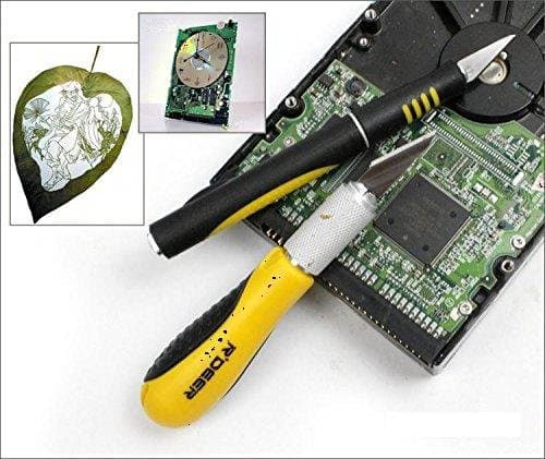 Wood Carving Tools ,Plastic Carving Tool, Fruit Carving Tool,paper Cutter & Glass, Wool Surface Engraving, ALL with the 14 Piece Sculptural Chisel Sk-5 Steel Professional Carving Knife Blades Tool Set Kit