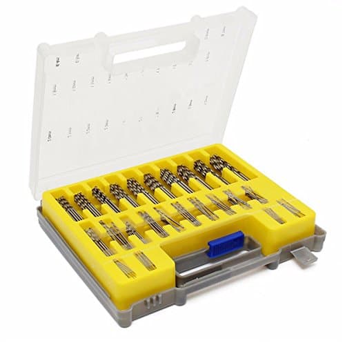 UCTOP 150pcs 0.4mm-3.2mm Micro Twist Drills Bit Set Rotary Tool Grinder Accessory