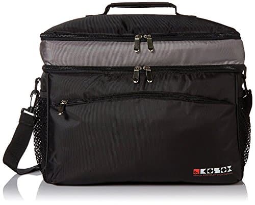 KOSOX 30-Can Collapsible Cooler Bag, Large Capacity Multi Pockets Thermal Insulated Waterproof Soft Cooler Tote for Outdoor Picnic Camping Fishing Travel