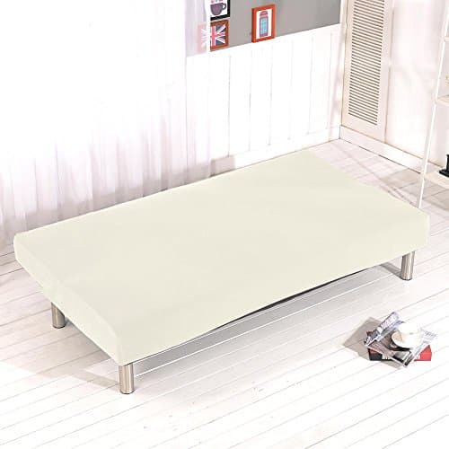 johlye Sofa Bed Cover Protector Slipcover without Armrests Folding Stretch Solid Color Machine Washable Slip Cover