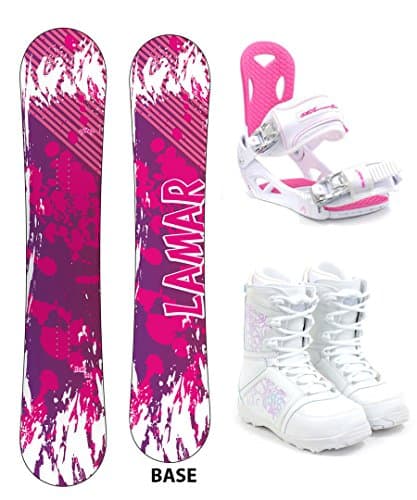 Lamar Belle Women's Complete Snowboard Package M3 Bindings + Boots - Board Size 144 (Boot Size 9)