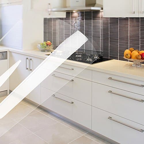 Self-adhensive Kitchen Wall Sticker,Woopower Transparent Oil Proof Wall Sticker Waterproof Cupboard Stickers for Household Kitchen Bathroom - 75*45cm