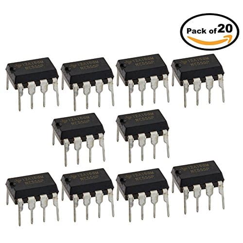 Texas Instruments NE555N NE555 NE555P General Purpose Single Bipolar Timer DIP8 20 Pack