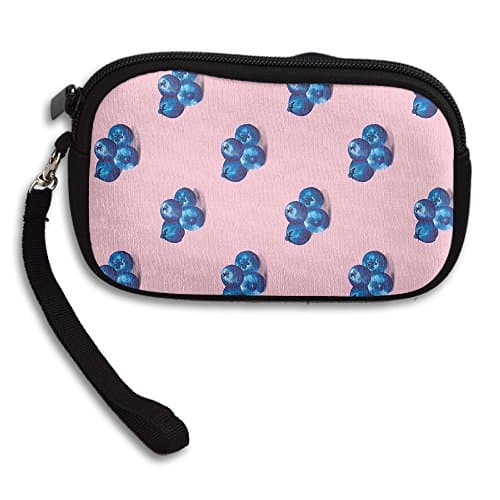 Blueberries Food Pattern Style Comfortable Coin Purse Storage Package Wallet Zipper Mini Wallet For Men & Women