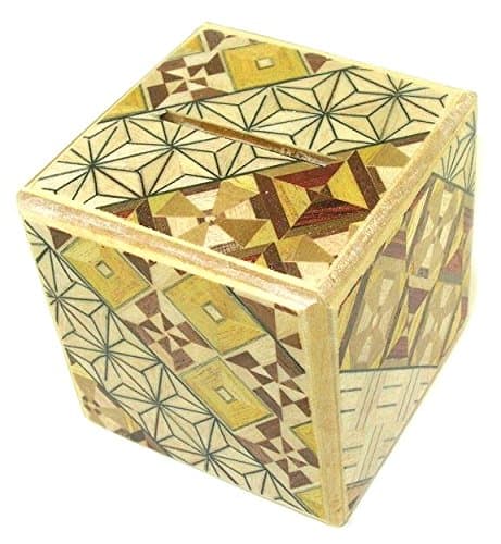 2 Sun Cube Puzzle Coin Box - 2.25 Inch Sq.