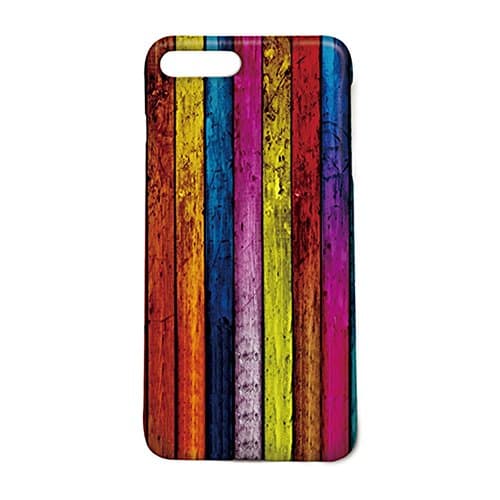 Colorful Rustic Old Barn Wood Art Pattern Iphone 7 Plus Case, Retro Wooden Design Iphone 7Plus 5.5Inch Protective Cover