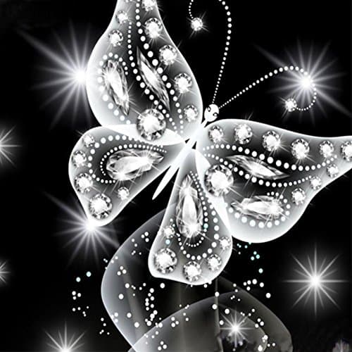 Jchen(TM) Home Wall Decor Phantom Butterfly 5D DIY Diamond Painting Embroidery Paintings Rhinestone Pasted Cross Stitch Kit
