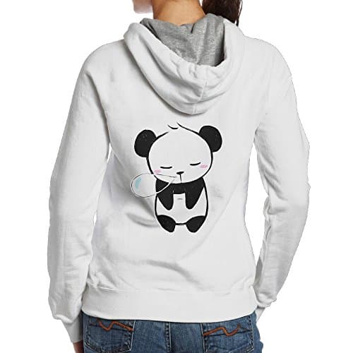 Sleeping Panda Womens Hoodies Back Print Pullover Hood