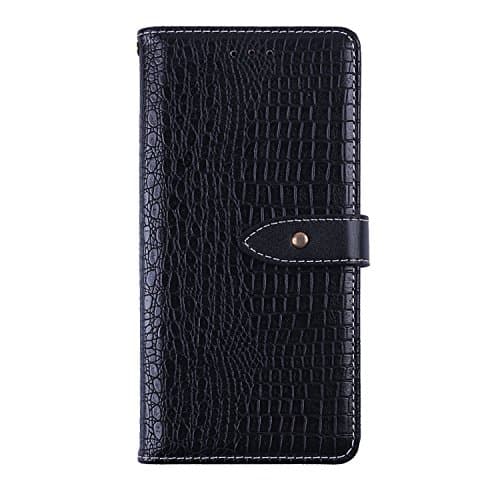 CiCiCat BlackBerry KEY2 Case Cover, Slim Light Flip Shell Case, Stylish Premium Stand Soft Protective Case, Fashion Designs Cover Case for BlackBerry KEY2 Smartphone (BlackBerry KEY2 4.5'', Black)