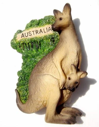 Resin Fridge Magnet Kangaroo, AUSTRALIA