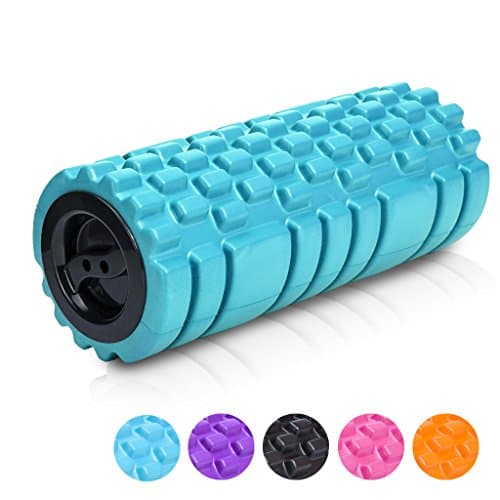 Longans Foam Rollers & Trigger Point Roll For Deep Tissue Muscle Massage & Myofascial Release, Aching Back and Leg 13"x5" - for Yoga (Blue)