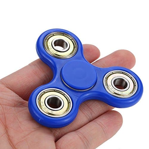 Fidget Spinner EDC ADHD Focus Toy Ultra Durable High Speed Si3N4 Hybrid Ceramic Bearing for Killing Time (Blue)