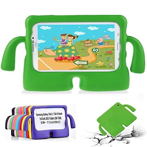 Samsung Galaxy Tab E 9.6 Kids Case-GOSE Light Weight Shockproof Protection Handle Case for Samsung Galaxy Tab E / Tab E Nook 9.6Inch 2015 Tablet (Fit Both WiFi and Verizon 4G LTE Version) (Green)