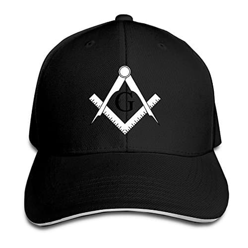 Sandwich Baseball Cap Unisex Trucker Style Hats Freemason Pattern & Compass