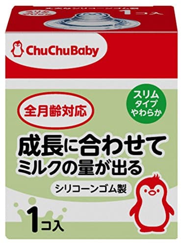 ChuChu Baby Soft Type Silicone Rubber Teat 1P