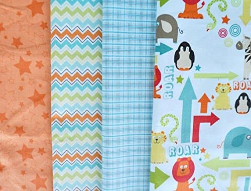 Alphabet Soup Blue Main Boy 4 Fat Quarters Bundle for Riley Blake Fabrics, 1 yard fabric
