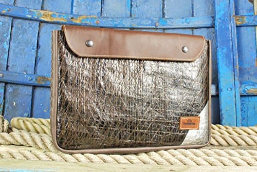 Premium document holder sleeve made from sail & leather #4760 6/20