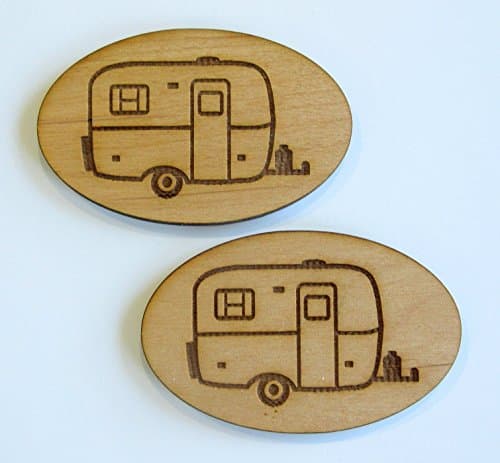 Set of 2 Scamp Camper Magnets