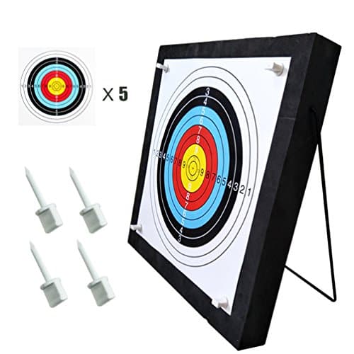 Junxing Archery Target 20x20x2.4 inch High Density Self Healing Foam Target Layered Shooting Practice