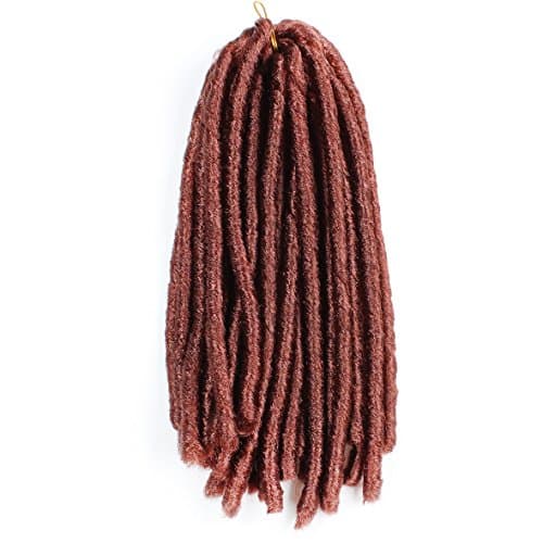 6Pcs Afro Kinky Soft Dread Dreadlocks Twist Braids Synthetic Dreadlocks Hair Extensions 14 Inch Braiding Faux Dread (350#)