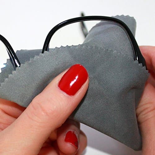 Extra Soft Microfiber Cloths, Witty Clean Pack of 5 Cleaning Cloths, Best for Cleaning Eyeglasses, Lens, Tablets & Phones, Laptop & LCD TV Screens, iPhone Glass Cleaner, 5.5 inches Dia, Gray