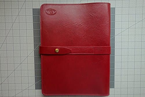 LEFTY !! CUSTOM MADE (RED WINE ) Leather Padfolio Left Handed-READY TO SHIP- leather Portfolio-Tablet Cover-Notebook-folio.
