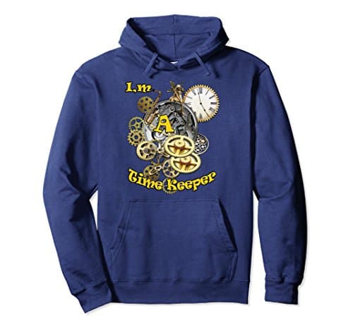 Unisex Steampunk Art Time Keepers Large Navy