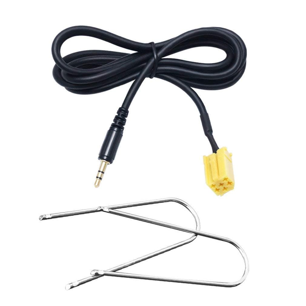 Electomania 3.5mm AUX Audio Input Cable + disassembly Tool for Alfa Romeo/Fiat/Lancia (59 inches Long)
