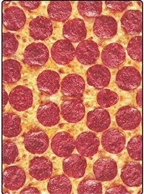 Ormis custom Funny King Pizza Pattern Bed/Sofa Soft Throw Blanket (58-inch x 80-inch ) red and yellow