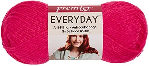 Premier Yarn Deborah Norville Collection 3-Pack Everyday Solid Yarn, Neon Pink