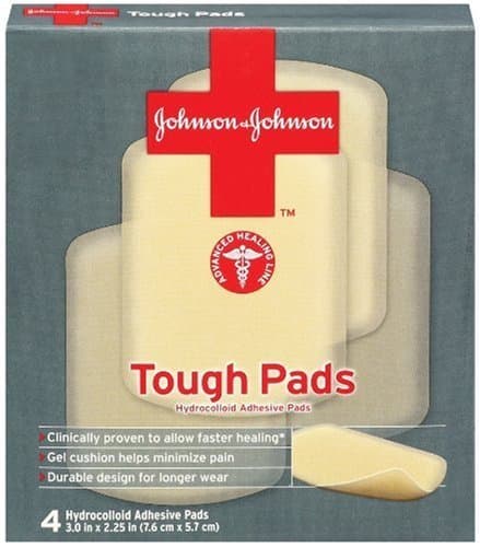 Johnson & Johnson Tough Pads, 4-Count Pads (Pack of 4)