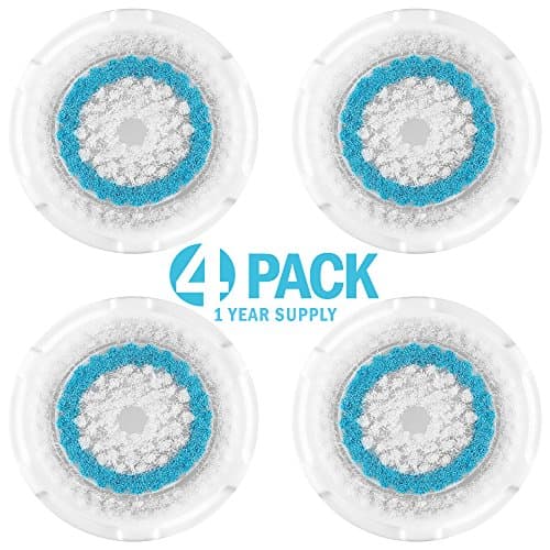 4-Pack Deep Pore Brush Head Replacement for Facial Cleaner | Compatible with Mia, Mia2, Mia3 (Aria), Mia Fit, Alpha Fit, Smart Profile, PLUS, PRO