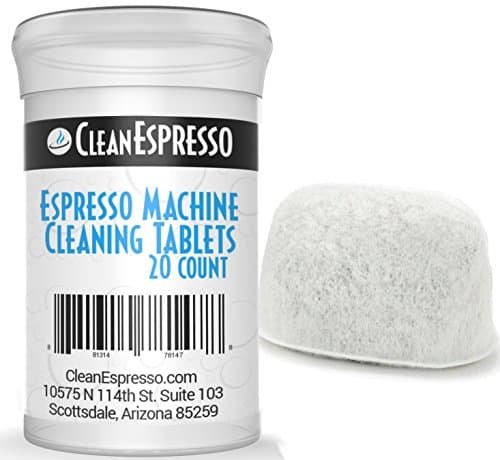 Sage Espresso Cleaning Kit - 20 Pack Espresso Machine Cleaning Tablets + 1 Replacement Filter, by CleanEspresso