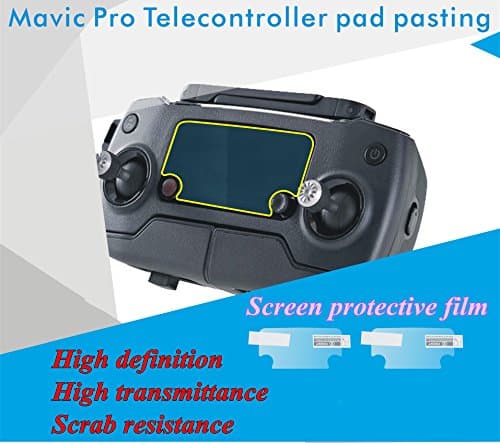 XSD MOEDL 2 pcs/lot Remote control screen protective film scrab resistance for DJI Mavic Pro RC Drone Multicopter FPV