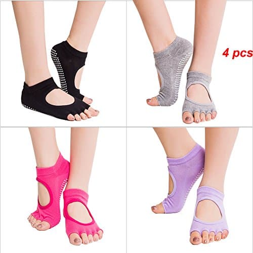 DevsWearOpen Toe Separator Spacer Socks 1Pr & Silicone Big Toe Protector 1Pr