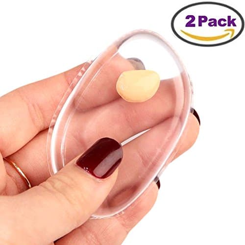 BEST 2 Pack Silicone Makeup Sponge Set - Premium Quality Washable Make Up Sponges - Gel Foundation Makeup and Puff BB - Silisponge Clear Teardrop Beauty Blender + Special Bonus – By Avik Naturals