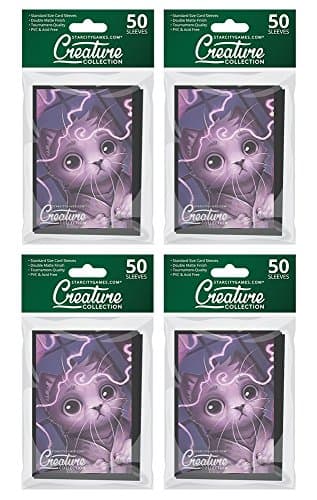 200 String Theory - Star City Games Creature Collection Double Matte MTG Card Game Sleeves (4 x 50 ct. Packs)