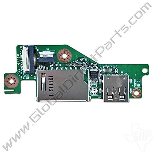 OEM Acer Chromebook C720, C720P, C740 SD Card Reader & USB Port PCB